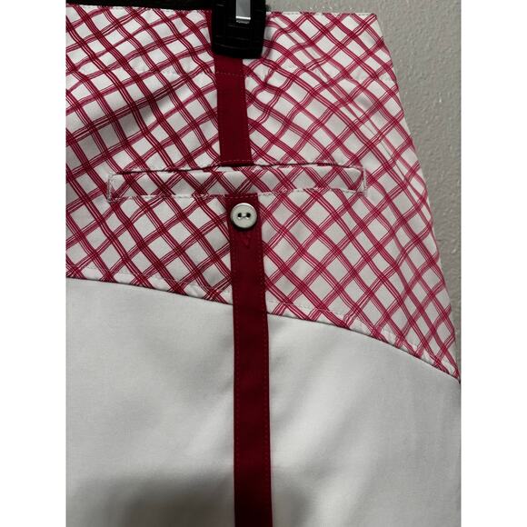 LADY HAGEN Pink and White Golf Skort Size 12 - Picture 4 of 8